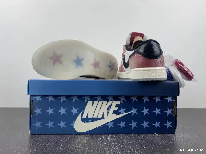 1st Kicks Shoes BLACK' JORDAN LOW 1 OG AIR X 'RED TROPHY FN0432-017 ROOM 0603